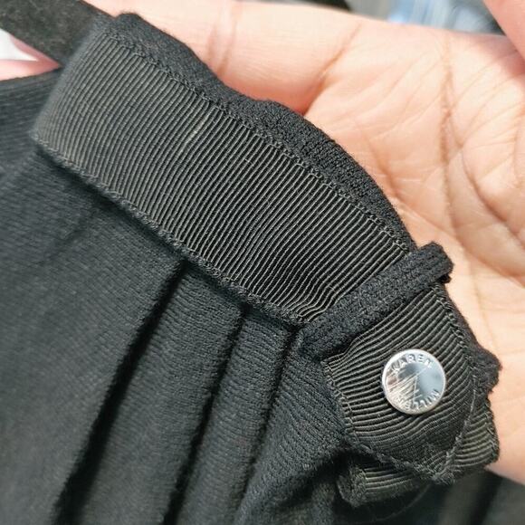 Karen Millen Women's Black Striped Knit Career Dress Sz 4 - Picture 9 of 9